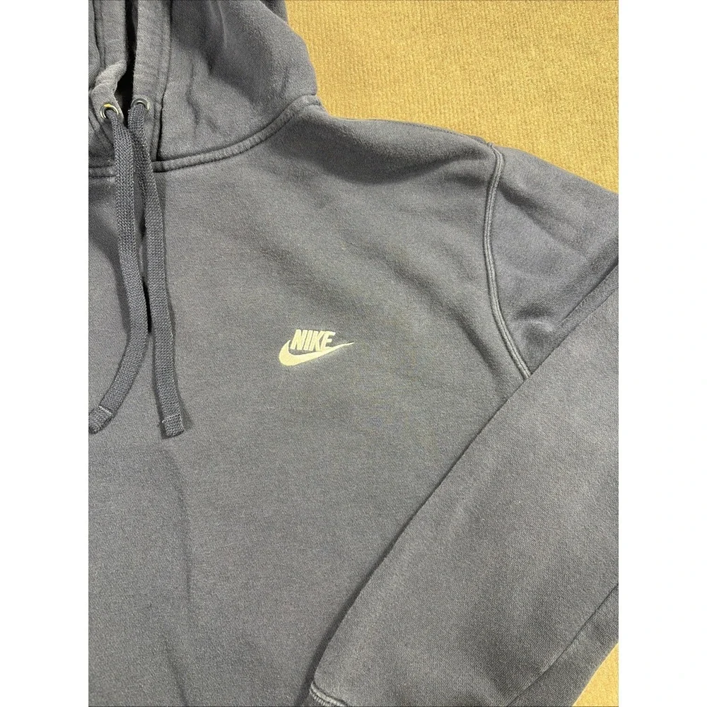 Nike Sportswear Mens Club Fleece Navy Blue Hoodie Sweatshirt Size XXXLT